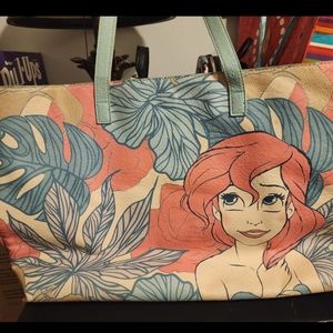 Rare Loungefly Ariel tote bag and wallet
